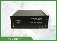 LiFePO4 Telecom Battery 48V100Ah 4U or 5U Rack , 100A Discharge Long Lifecycle